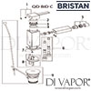 Bristan Quadrato Bidet Mixer Pop-Up Waste Spares